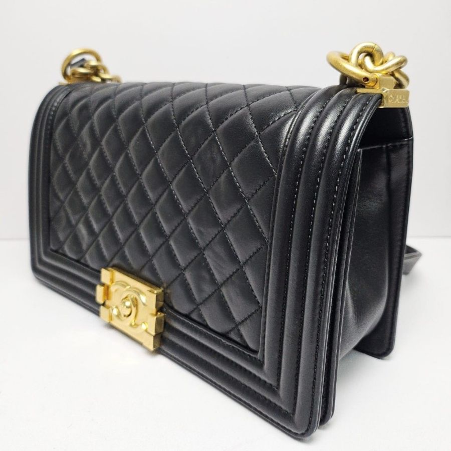 Chanel Boy 25金扣-3