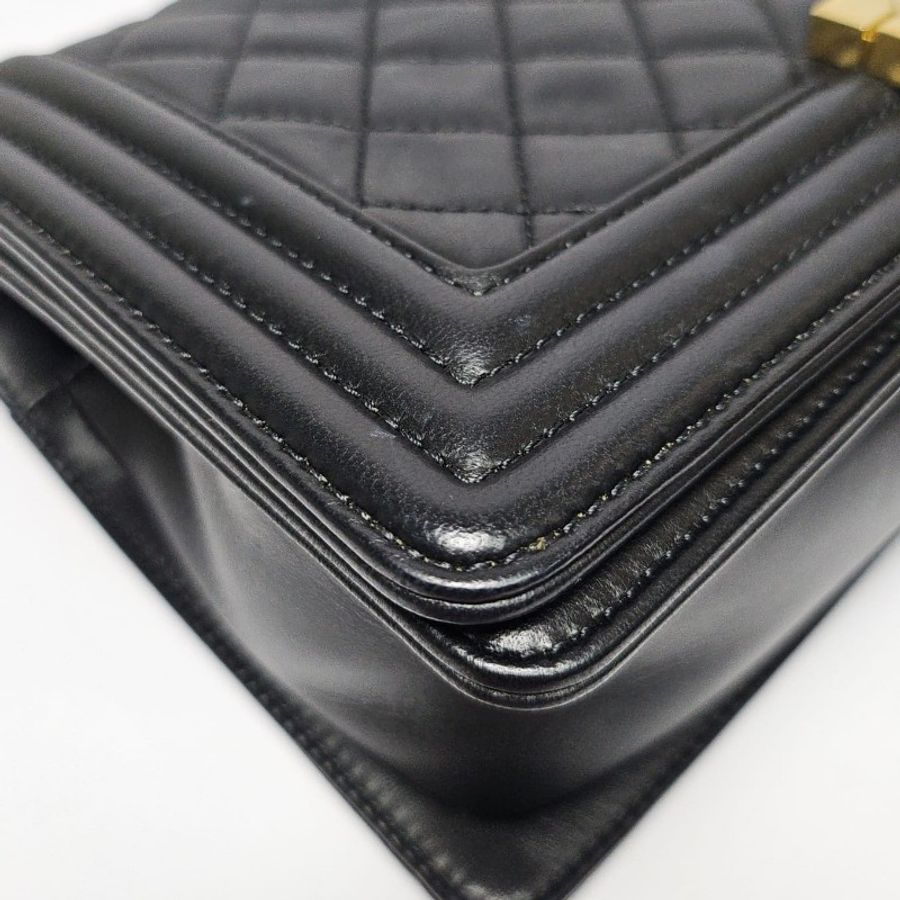 Chanel Boy 25金扣-10