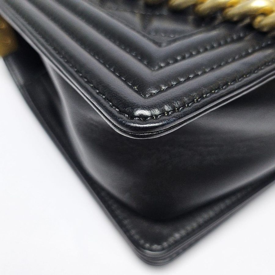 Chanel Boy 25金扣-11