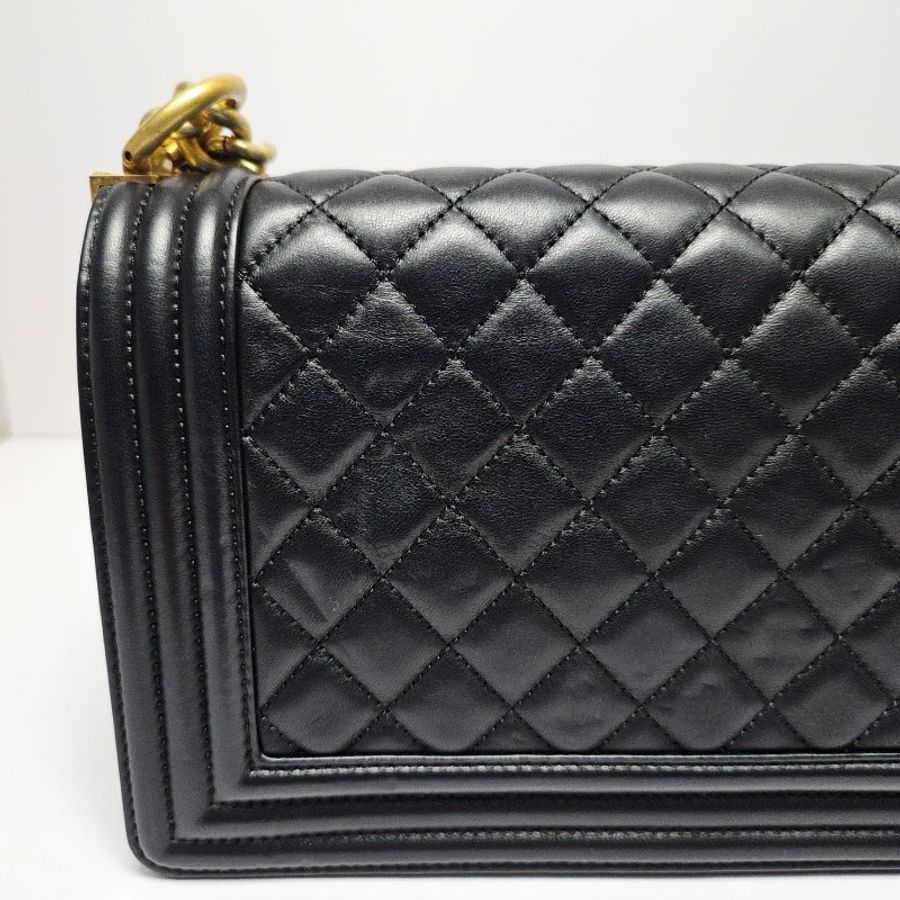 Chanel Boy 25金扣-15