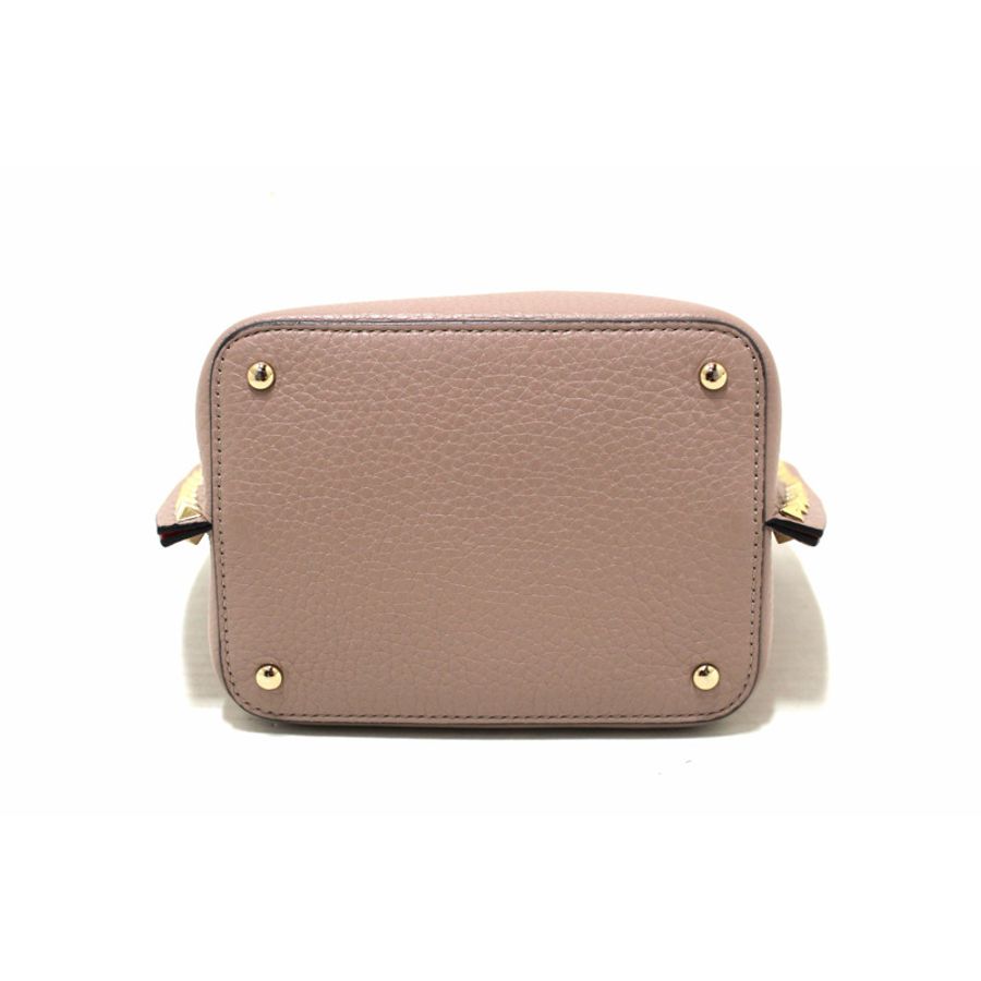 Valentino Garavani Rockstud Poudre Grainy Calfskin Leather Shopper-5
