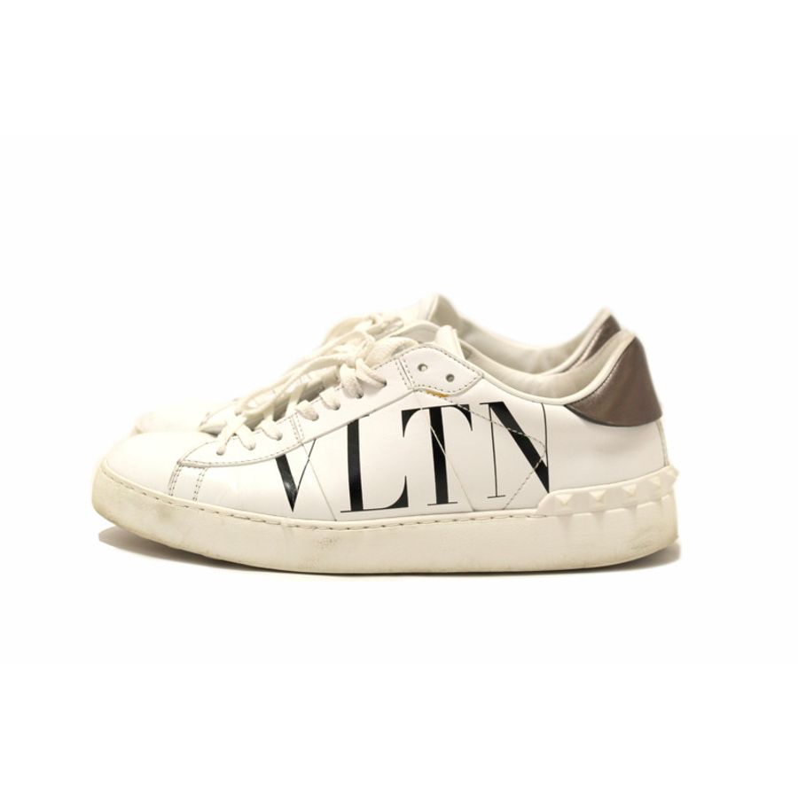 Valentino Garavani White Leather Rockstud Sneaker Size 39.5-0