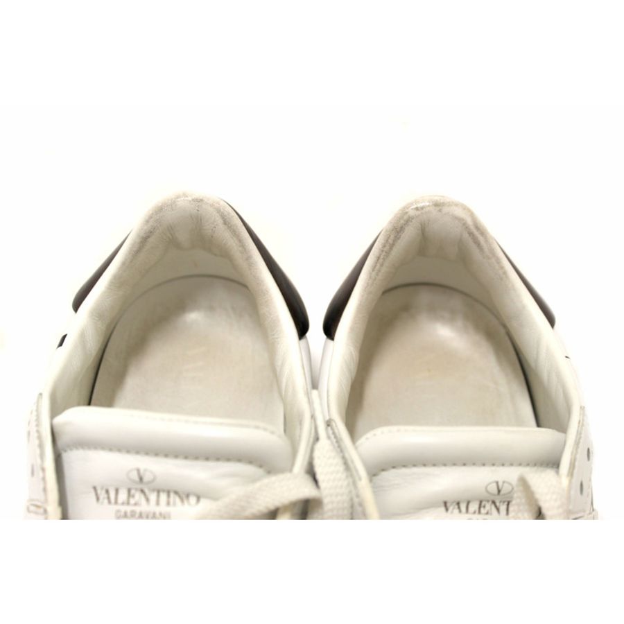 Valentino Garavani White Leather Rockstud Sneaker Size 39.5-15
