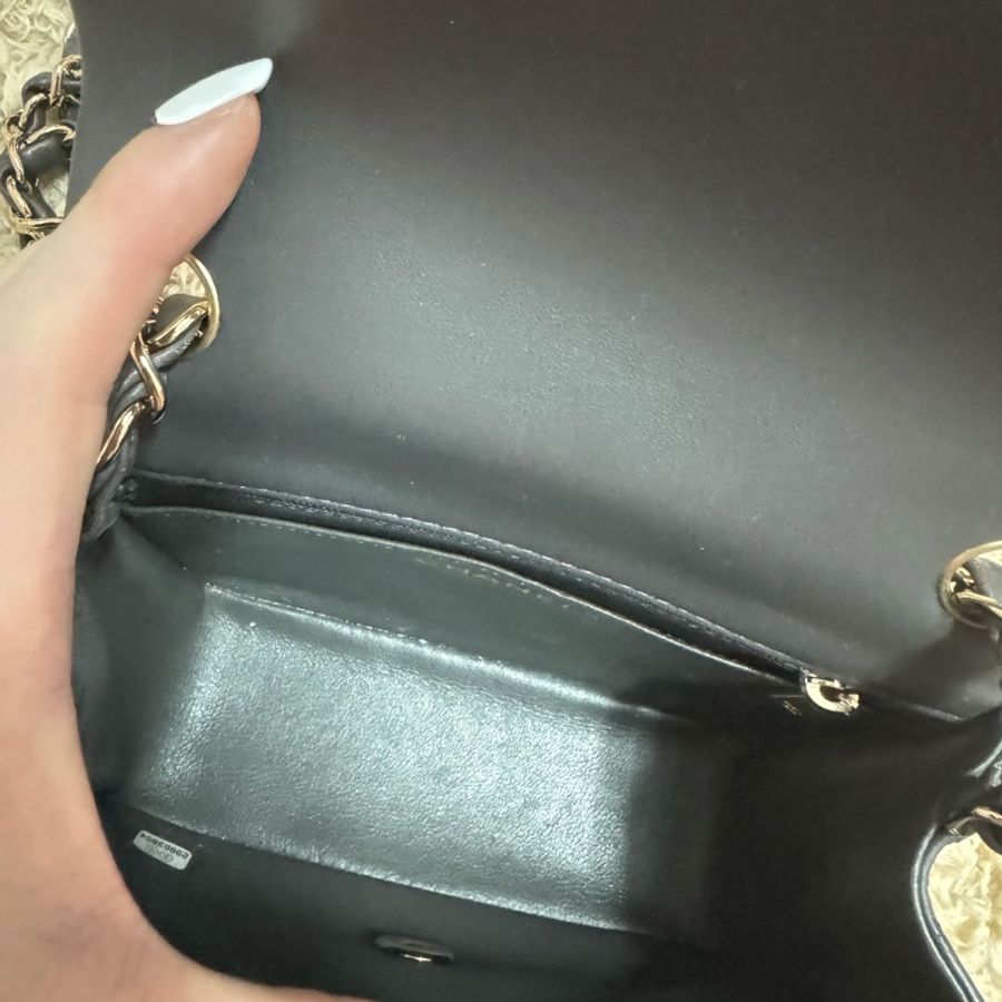 Chanel方胖子深灰色CF17 mini coco17 公分-3