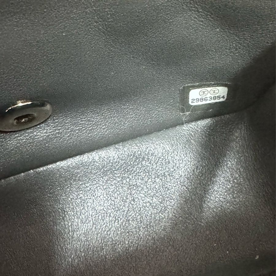 Chanel方胖子深灰色CF17 mini coco17 公分-8