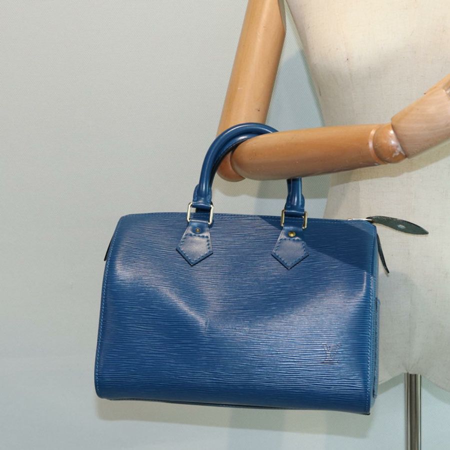 【日本直送】LOUIS VUITTON Epi Speedy 25 手提包托萊多藍 M43015 LV 正品 82060A-27