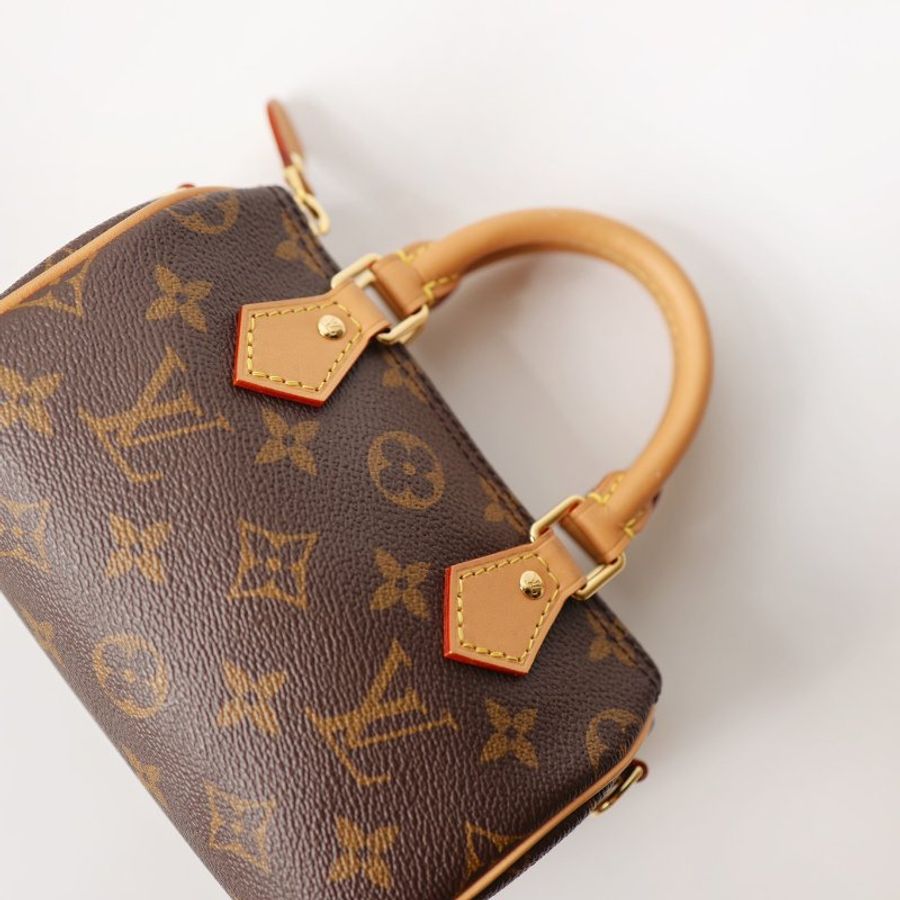二手LV Nano Speedy M81085老花款-6