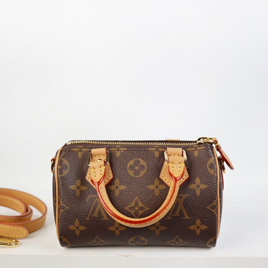 二手LV Nano Speedy M81085老花款-9
