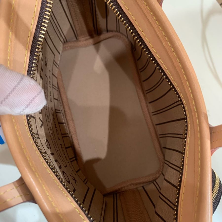 Louis VUITTON Neverfull BB24 配子袋配寬肩帶-4