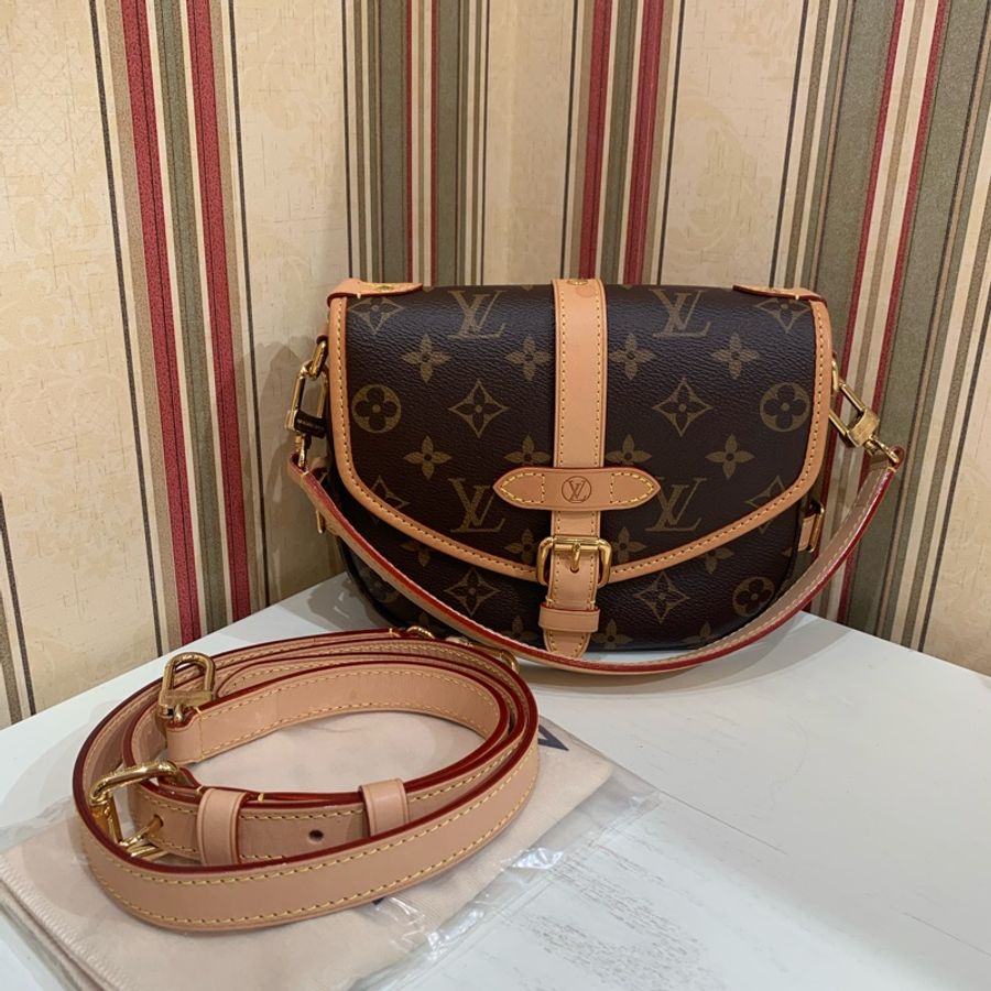 Louis VUITTON Saumur 雙子星 小號 20cm-0