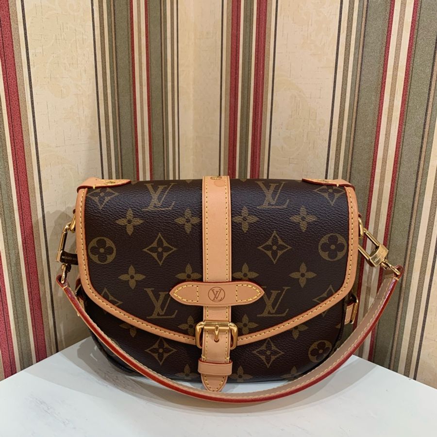 Louis VUITTON Saumur 雙子星 小號 20cm-1