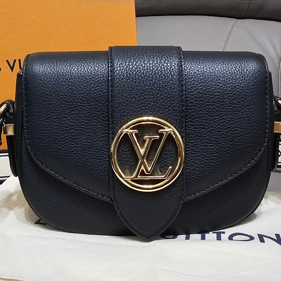 ♤ LOUIS VUITTON♤ LV  Pont 9 Soft PM黑金（晶片款）-10