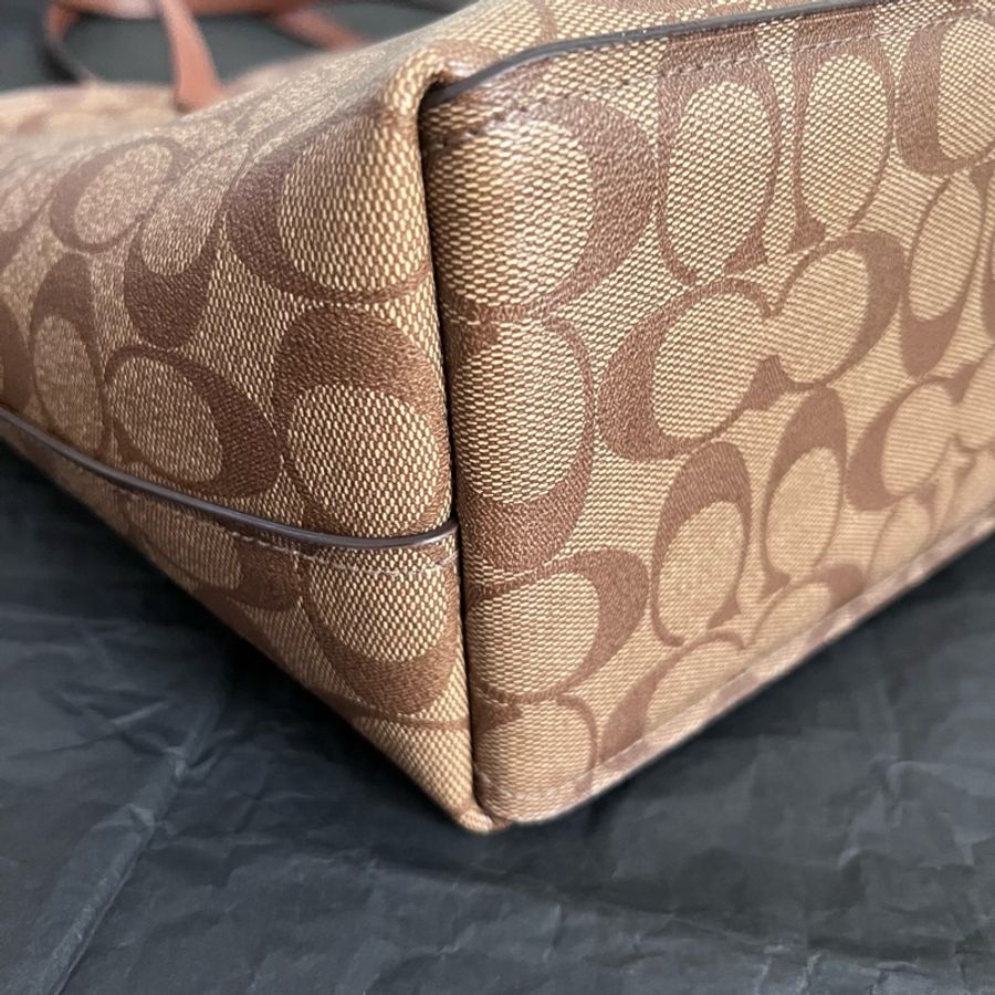 Coach 蔻馳 老花大托特包 正品 誠可小議-3