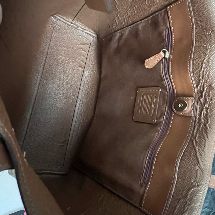Coach 蔻馳 老花大托特包 正品 誠可小議-13