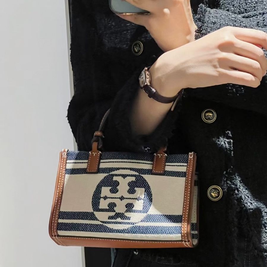 Tory Burch Ella系列帆布mini托特-0