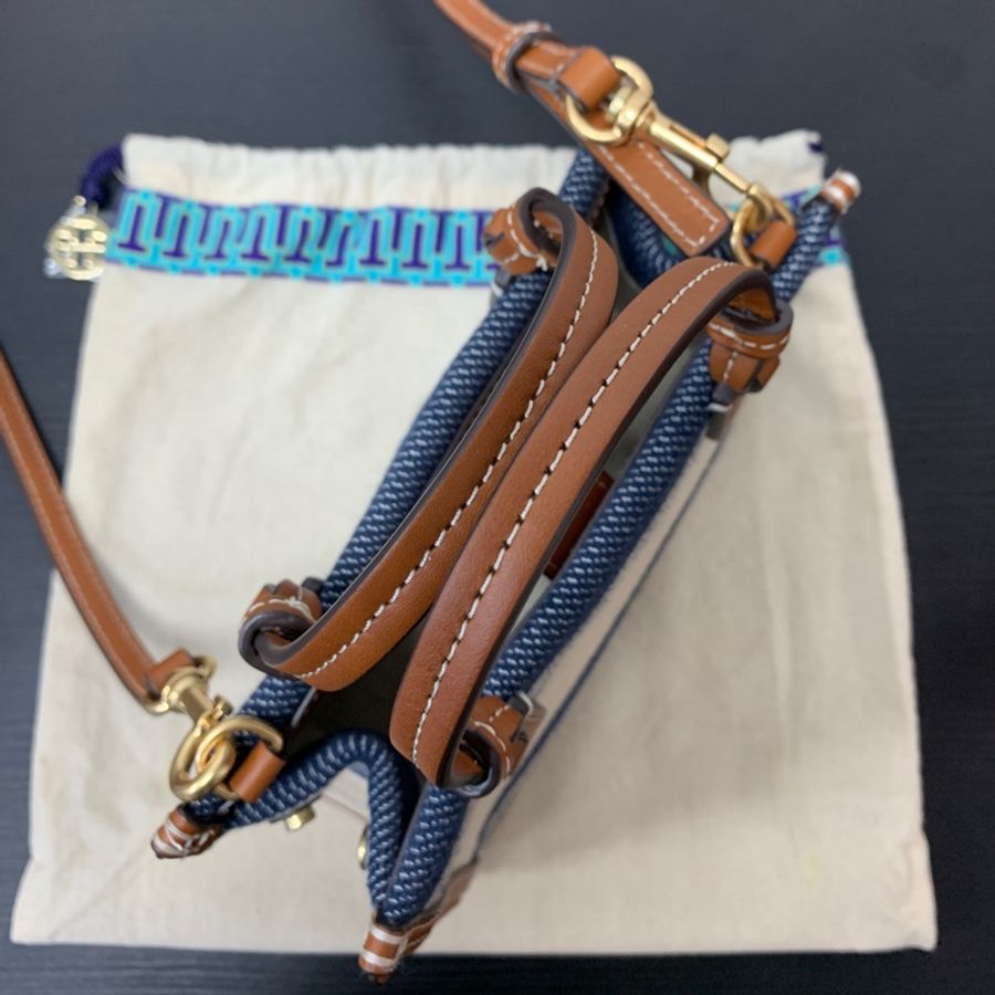 Tory Burch Ella系列帆布mini托特-6