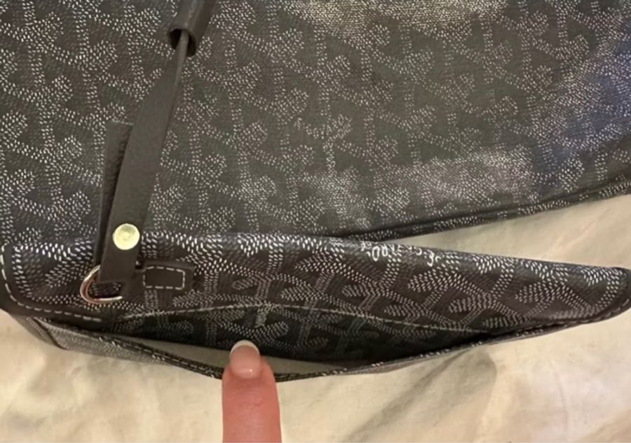 二手 法國購入GOYARD 戈雅 int louis PM 灰色中款 手提包 肩背包 購物袋 托特包 tote-4