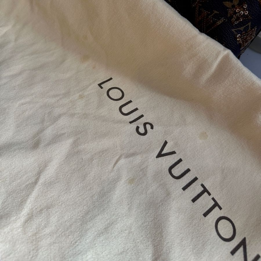 LOUIS VUITTON 路易威登 ALMA BB 金色亮片包 手提包 貝殼包 限量絕版款-6