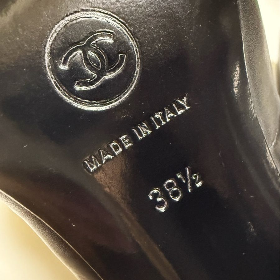 🍒CHANEL Vintage小羊皮經典踝靴 size:38.5/ 2F241003-1-14