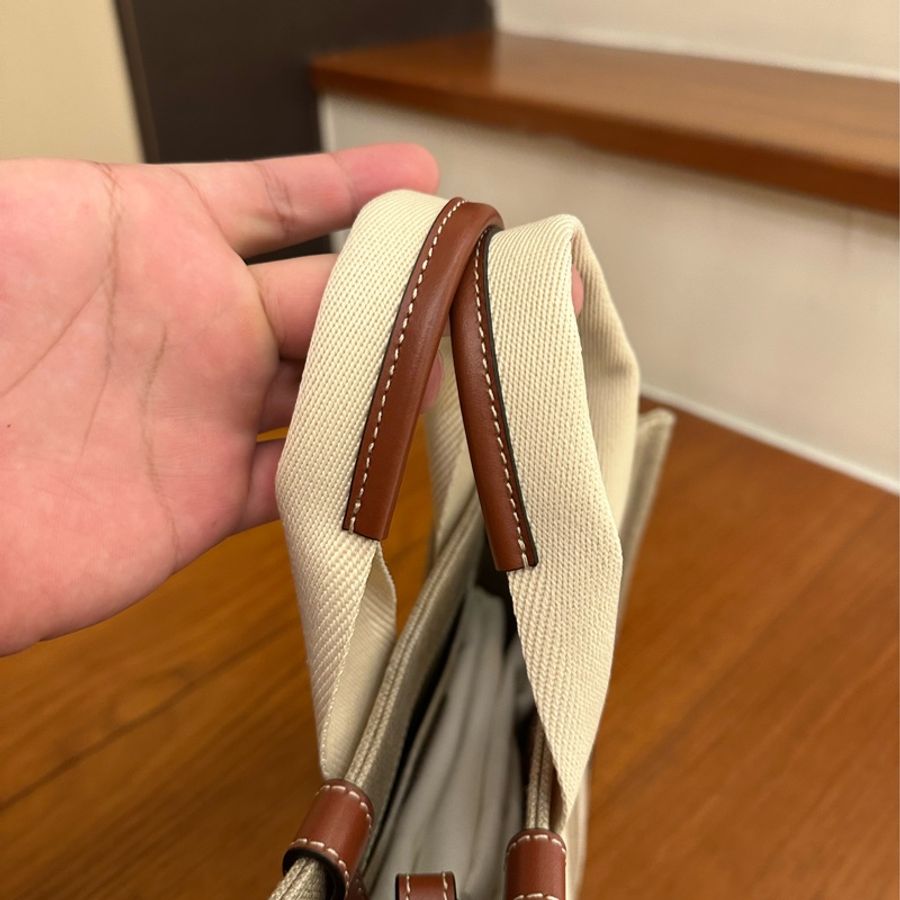 CHLOE 深咖邊WOODY手提兩用包(小)-3