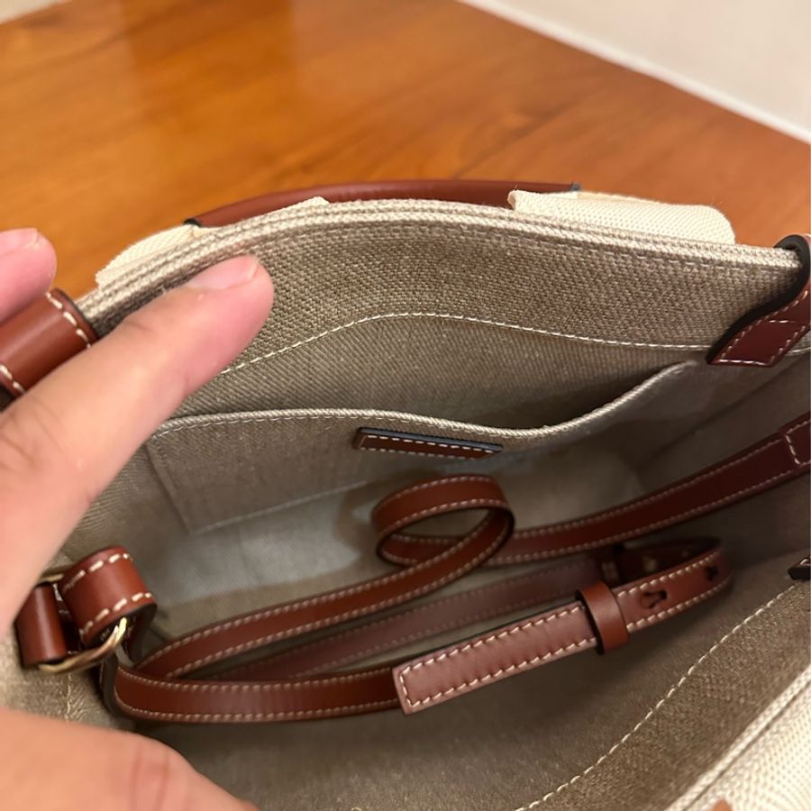 CHLOE 深咖邊WOODY手提兩用包(小)-14