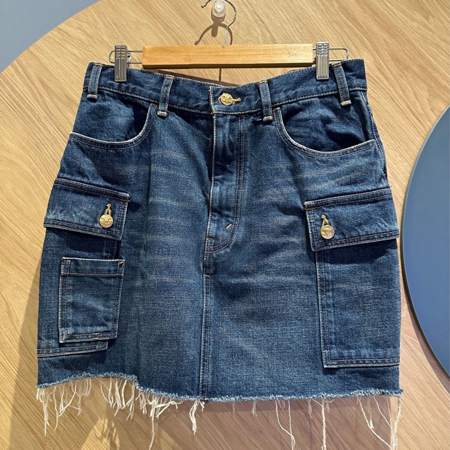 Celine cargo 迷你牛仔短裙 28-0