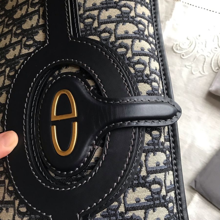 Dior 經典字紋老花刺繡緹花布🎞🉑️折疊二用包/31 bag相似包型/手提包/手拿包/宴會包/托特包Tote 🎞正品🎞近新 🎞平板iPad A4可入🎞-13