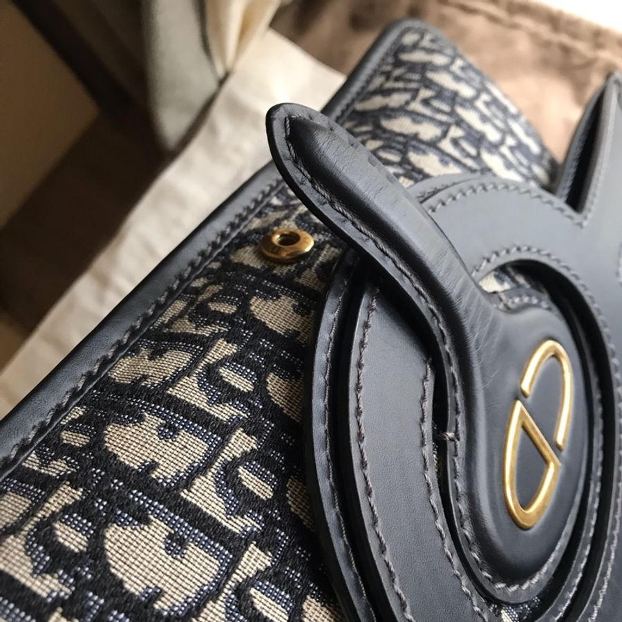 Dior 經典字紋老花刺繡緹花布🎞🉑️折疊二用包/31 bag相似包型/手提包/手拿包/宴會包/托特包Tote 🎞正品🎞近新 🎞平板iPad A4可入🎞-17