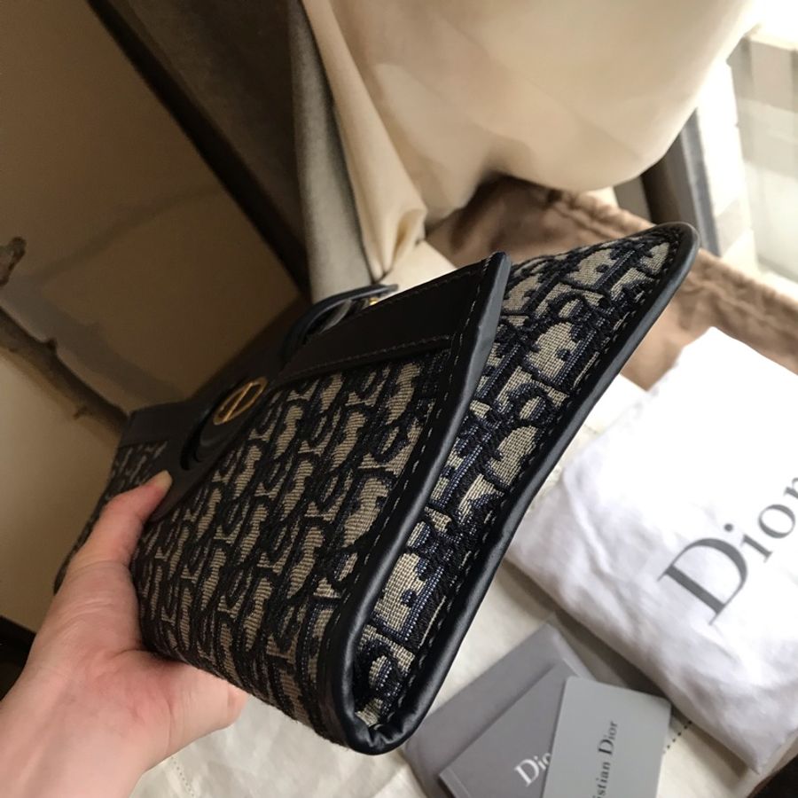 Dior 經典字紋老花刺繡緹花布🎞🉑️折疊二用包/31 bag相似包型/手提包/手拿包/宴會包/托特包Tote 🎞正品🎞近新 🎞平板iPad A4可入🎞-30