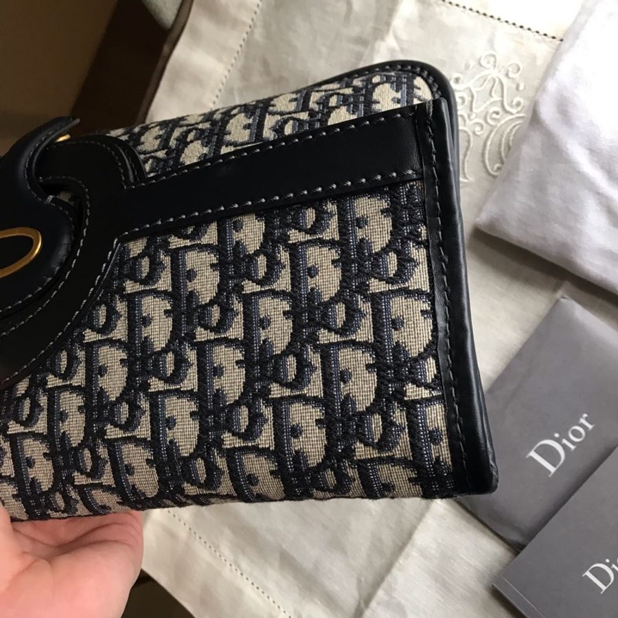 Dior 經典字紋老花刺繡緹花布🎞🉑️折疊二用包/31 bag相似包型/手提包/手拿包/宴會包/托特包Tote 🎞正品🎞近新 🎞平板iPad A4可入🎞-39