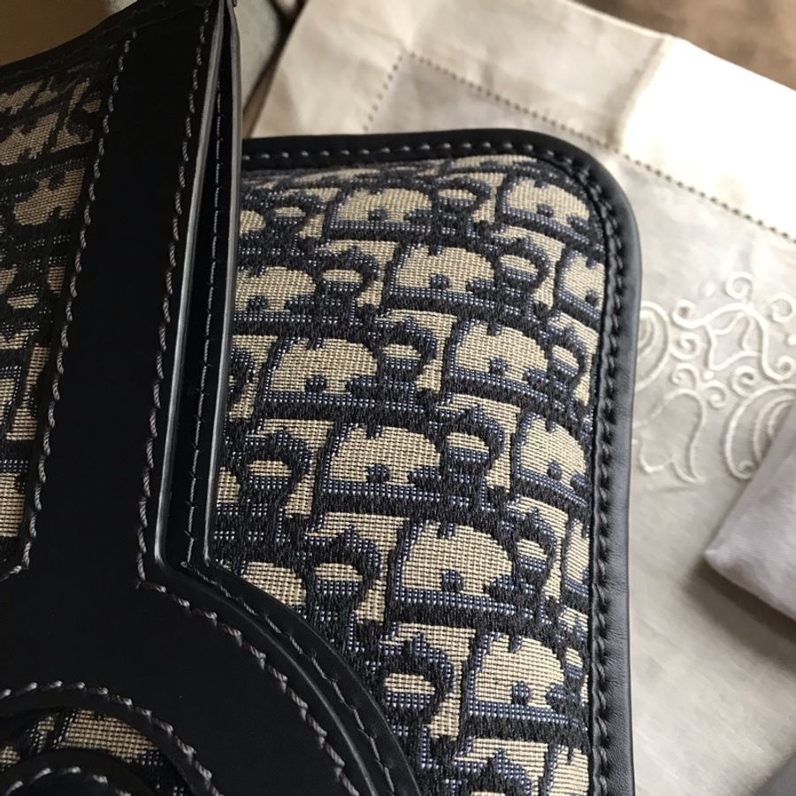 Dior 經典字紋老花刺繡緹花布🎞🉑️折疊二用包/31 bag相似包型/手提包/手拿包/宴會包/托特包Tote 🎞正品🎞近新 🎞平板iPad A4可入🎞-54