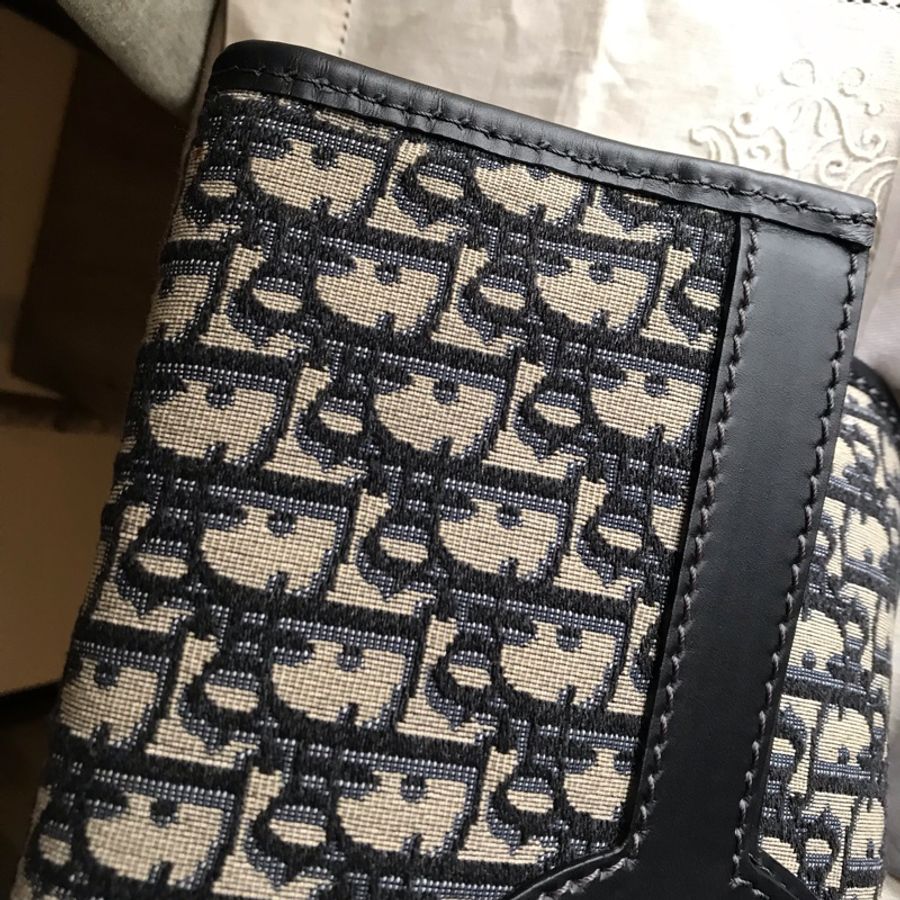 Dior 經典字紋老花刺繡緹花布🎞🉑️折疊二用包/31 bag相似包型/手提包/手拿包/宴會包/托特包Tote 🎞正品🎞近新 🎞平板iPad A4可入🎞-56