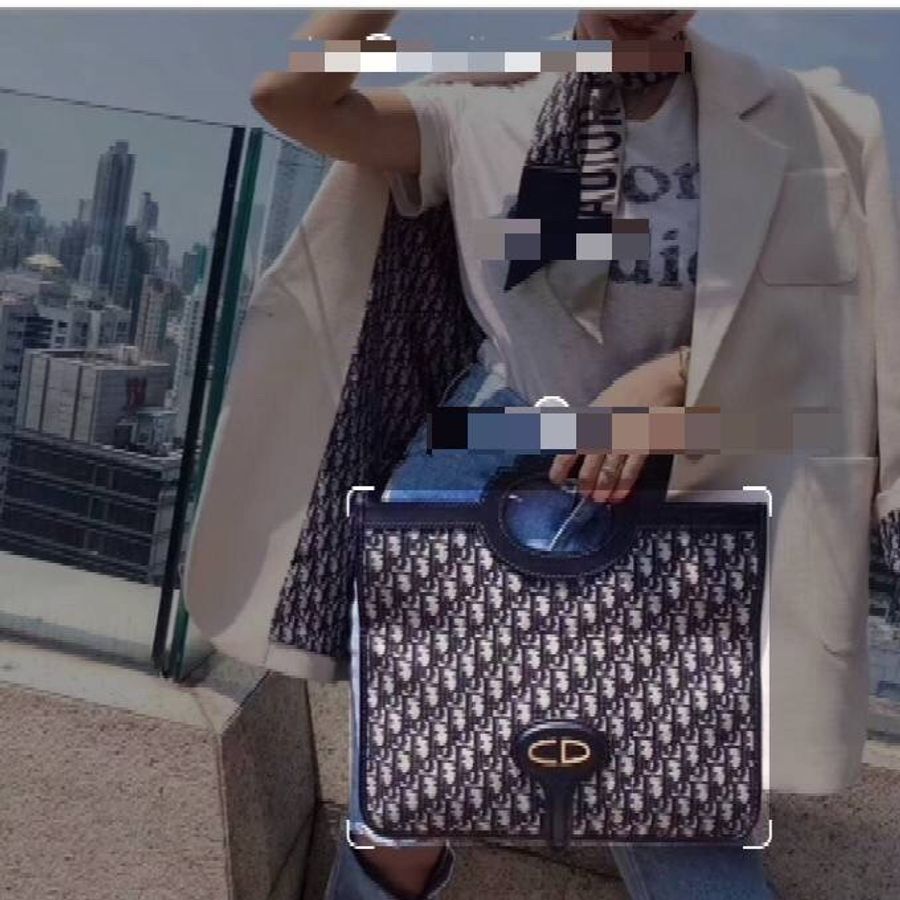 Dior 經典字紋老花刺繡緹花布🎞🉑️折疊二用包/31 bag相似包型/手提包/手拿包/宴會包/托特包Tote 🎞正品🎞近新 🎞平板iPad A4可入🎞-65