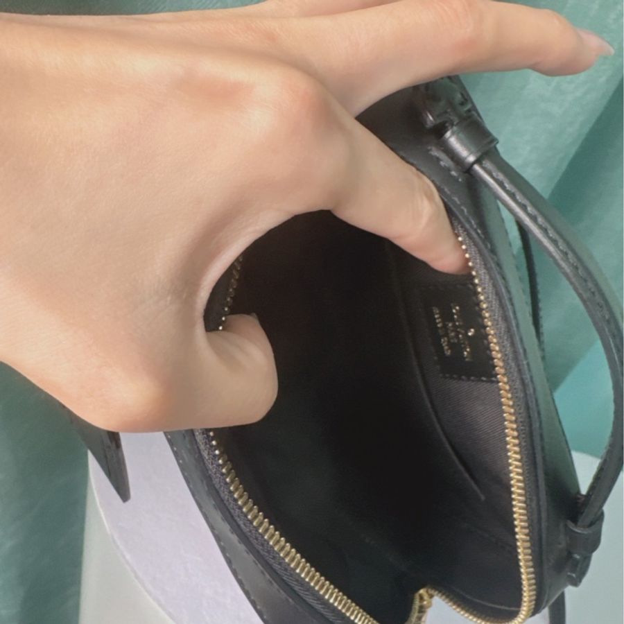 LOUIS VUITTON Santa monica 帆布拼牛皮斜挎包-6