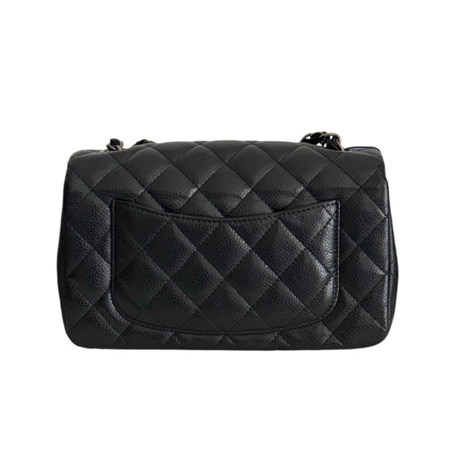 Chanel Caviar 20cm 大Mini 復古銀扣-2