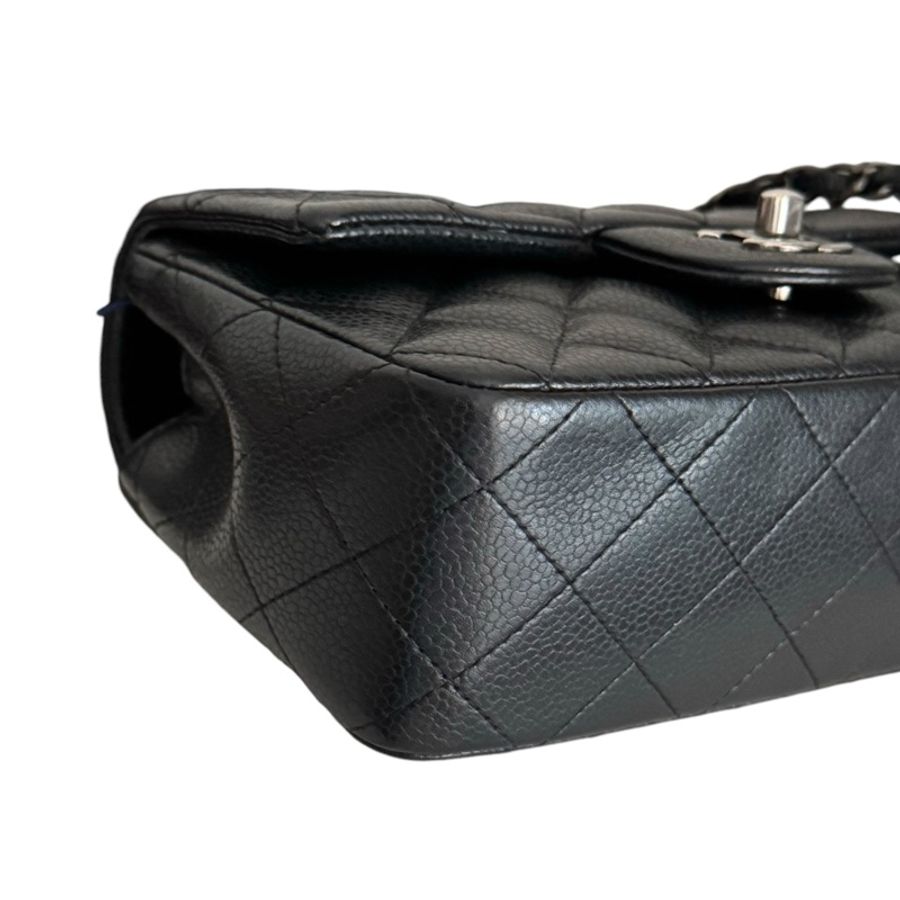 Chanel Caviar 20cm 大Mini 復古銀扣-6