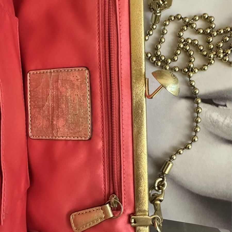 稀有 Coach 古董包/ 手提包/ party bag / lv-12