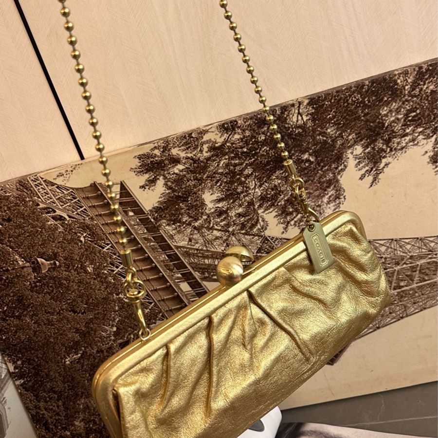 稀有 Coach 古董包/ 手提包/ party bag / lv-18