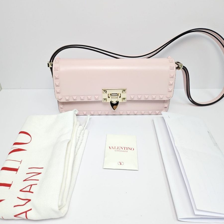 Valentino - Rockstud 23 Shoulder Bag粉紅色-0