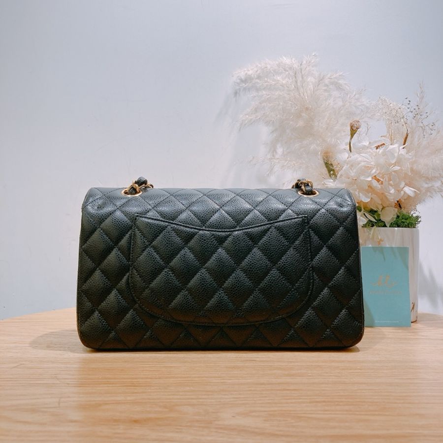 Chanel Classic Flap Bag 25cm TW3764 香奈兒 經典翻蓋25厘米單邊包 荔枝皮黑色金扣-1