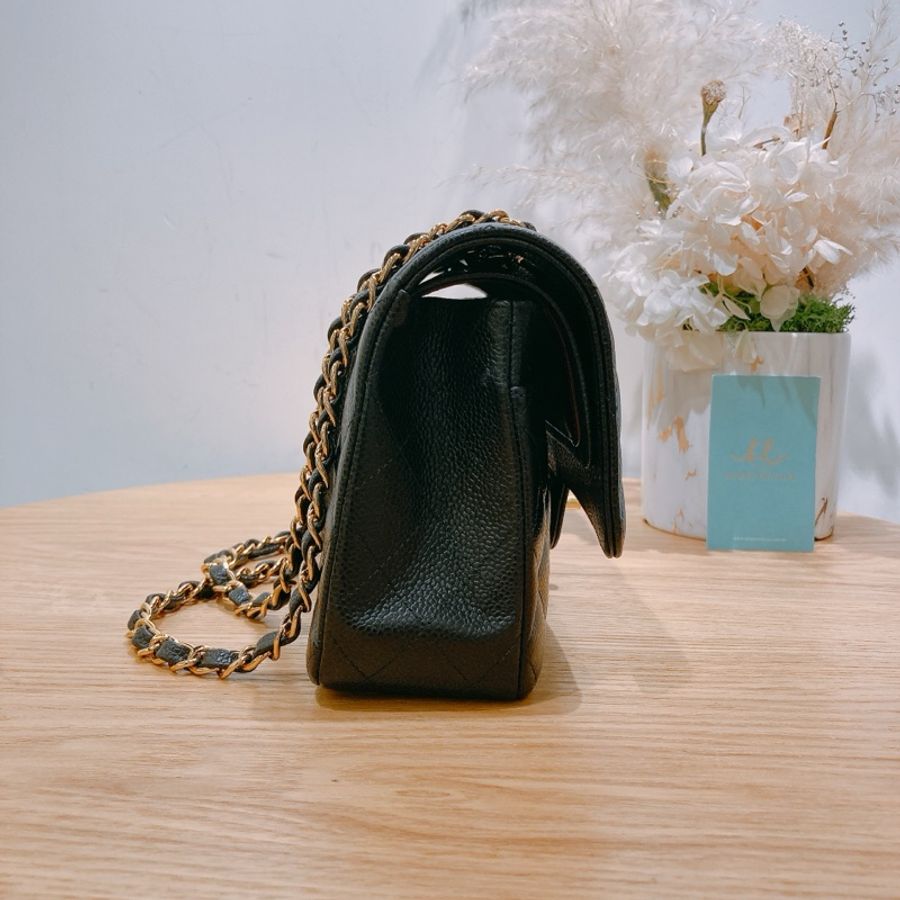 Chanel Classic Flap Bag 25cm TW3764 香奈兒 經典翻蓋25厘米單邊包 荔枝皮黑色金扣-2