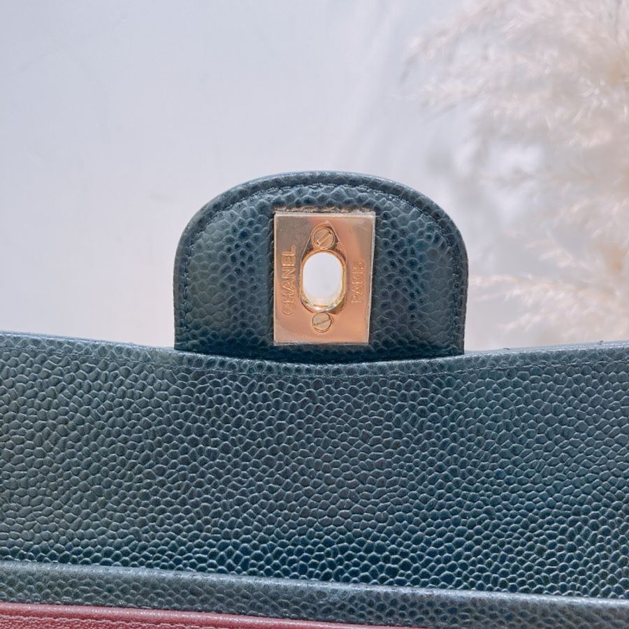 Chanel Classic Flap Bag 25cm TW3764 香奈兒 經典翻蓋25厘米單邊包 荔枝皮黑色金扣-7