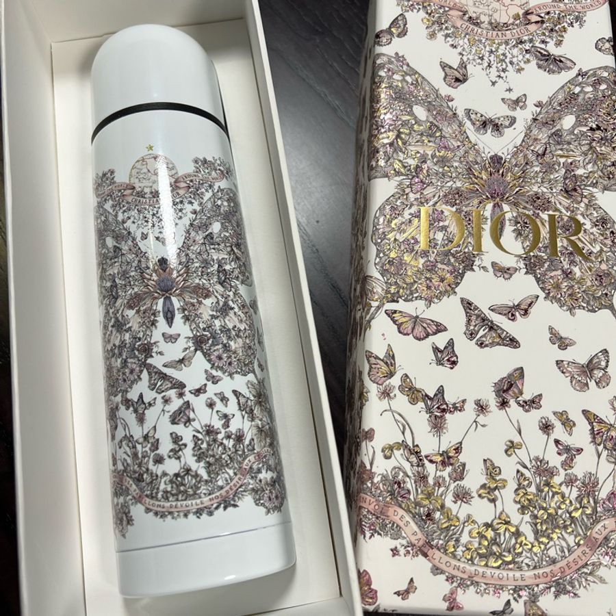 Dior 花卉蝴蝶保溫瓶-4