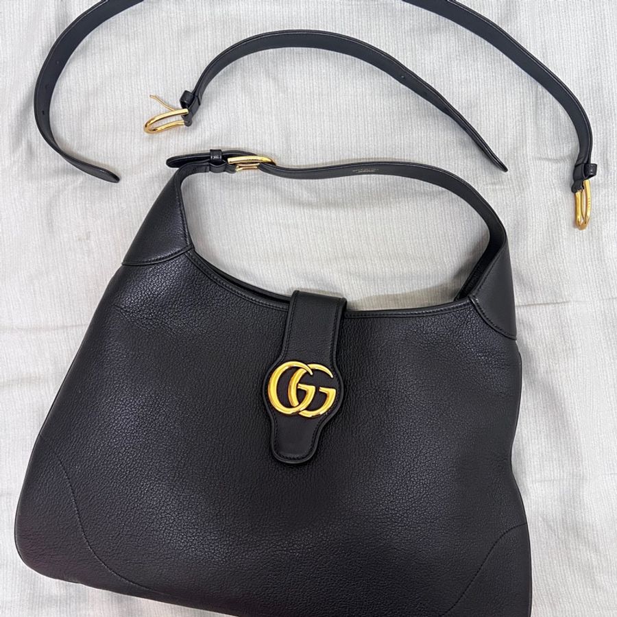 Gucci APHRODITE大型新月形肩揹袋-11