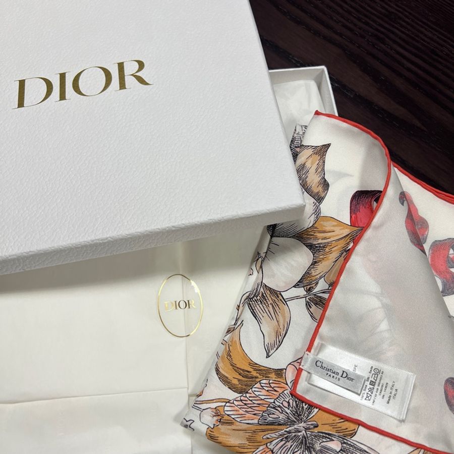 Dior 絲質方巾-4