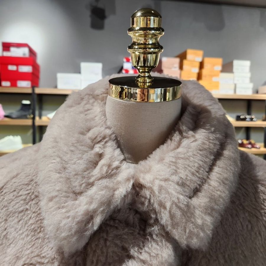🧧新年特價活動🧧Max Mara 短款 Teddino 泰迪短大衣 - 羊駝毛與羊毛混紡打造的奢華短外套 沙色 EU 38/40/42-8