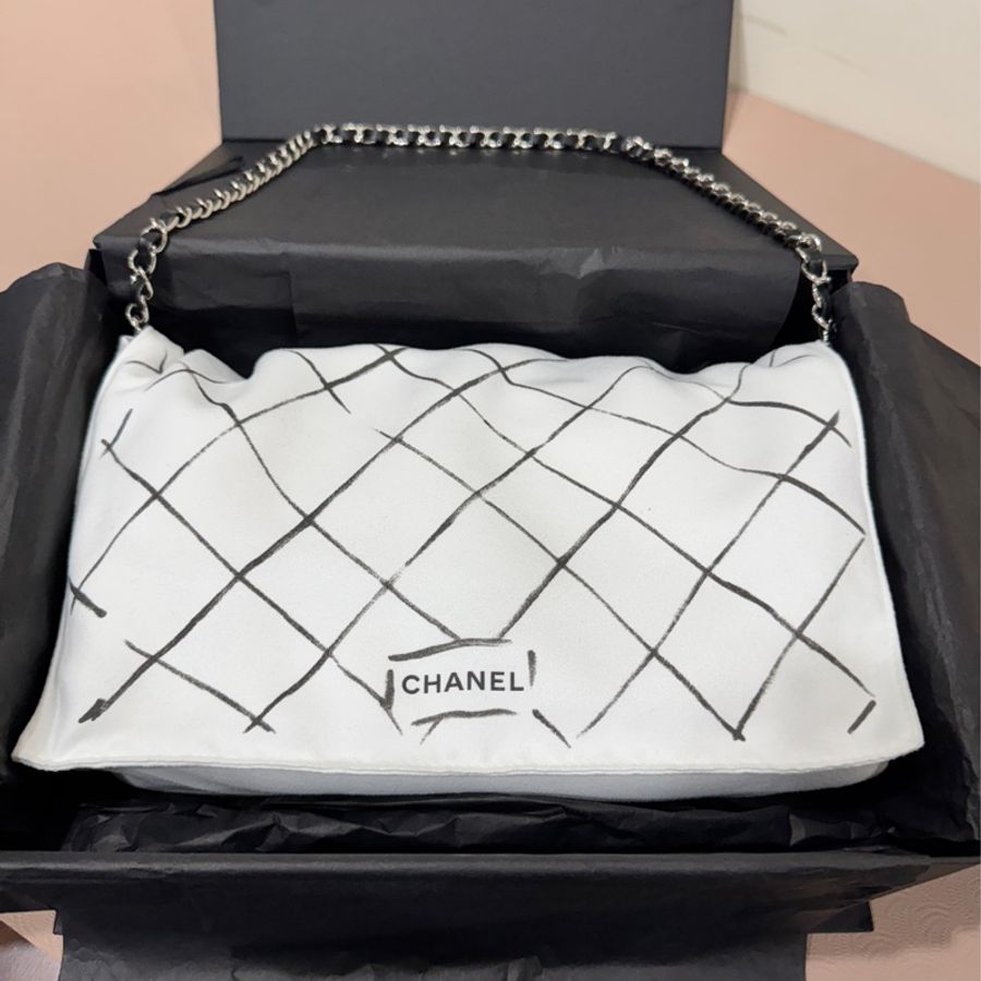 Chanel CF28黑銀-0