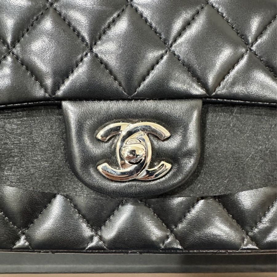 Chanel CF28黑銀-3