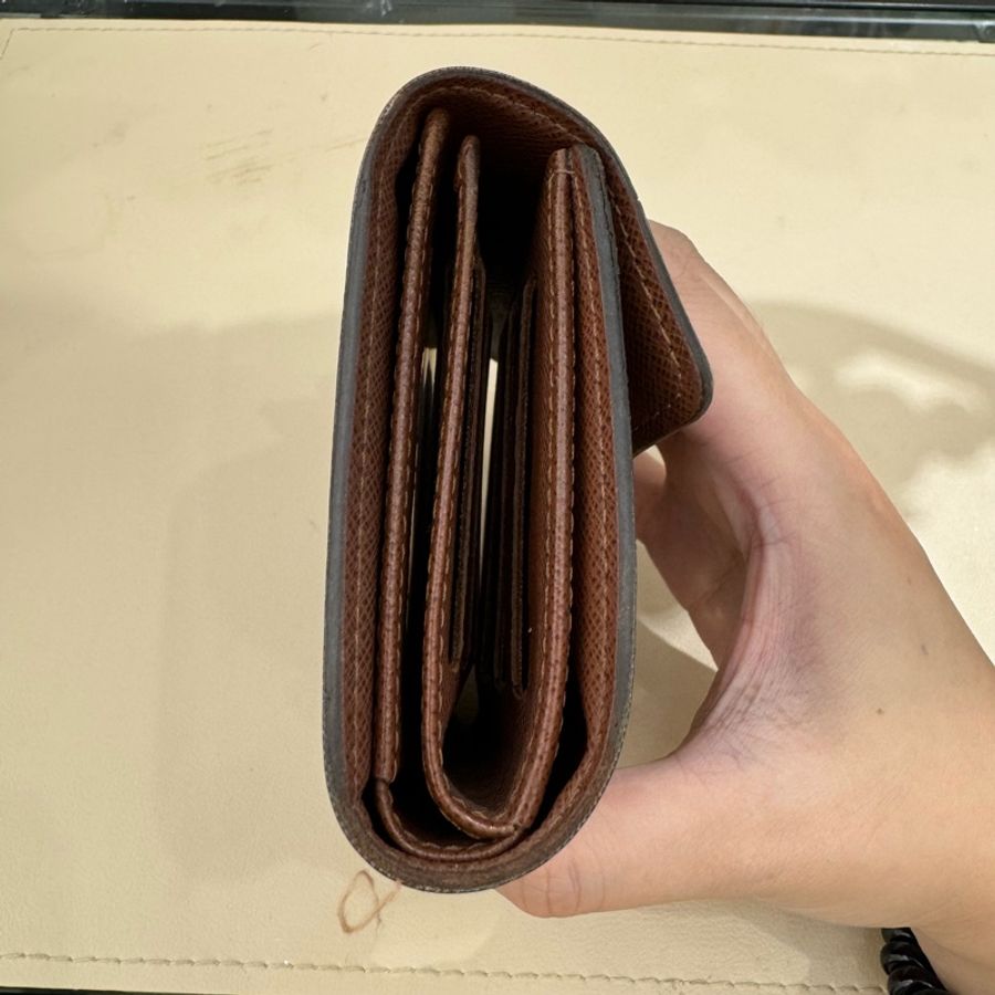LV LOUIS VUITTON 曼哈頓 中夾 短夾 古董包-18