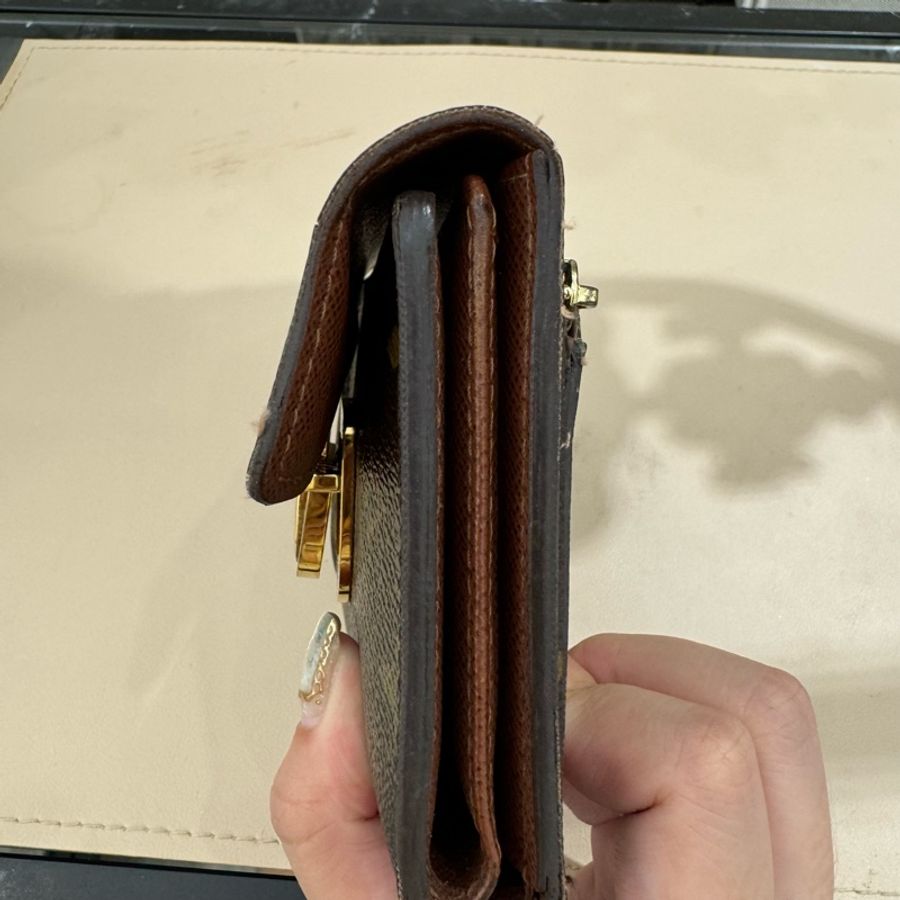 LV LOUIS VUITTON 曼哈頓 中夾 短夾 古董包-23